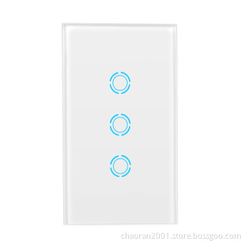 Chaoran Wholesale Amazon Echo Interruptor WiFi Remote Touch US Standard Smart Switch
